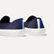 hover | The Kids slip-on Sneaker in Deep Navy shown from the back view with the heel detail.