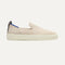side | The Kids Sneaker in Sand shown from the side.