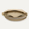 The Mini Zip Bucket in Knot Brown shown from the top down, with zipper open and interior exposed.
