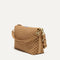 The Daily Crossbody Bag in Hazelnut shown at a diagonal view from the left.