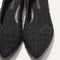 macro | Close up of the toe and vamp on The Point II in Black Bouclé.