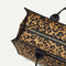 The Classic Tote in Toasty Cat, shown from above, with the top zipper closed. 
