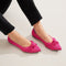 hover | Model wearing The Knot Point II in Starfish Pink. 