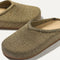 The toe and vamp of The Casual Clog, in diagonal view.