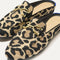 Close up of the toe and hardware of The Double Bit Loafer Mule in Desert Cat. 