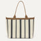 PDP |The Lightweight Zip Tote in Coastline shown from the front.
