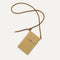 The Phone Crossbody in Brown Butter Crochet shown from above.