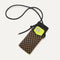 The Phone Crossbody in Midnight Song shown from above with an iPhone inside.