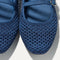 Close up of the toe and vamp of The Double Buckle Mary Jane in Blue Mesh.