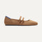 side | The Double Buckle Mary Jane in Java Chip shown from the side.