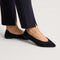 hover | Model wearing The Point III in ReVelvet Black. 