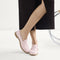 hover | Model wearing The Penny Loafer in Light Pink.