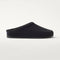 side | The Casual Clog in ReVelvet™ Black shown from the side.