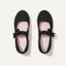 The Kids Tux Bow Mary Jane in Black shown from the top.