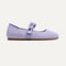 side | The Kids Tux Bow Mary Jane in Soft Orchid shown from the side.