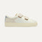side | The Kids Strap Sneaker in Vanilla Ice shown from the side. 