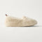 side | The Teddy Kids Slipper in Oat Milk shown from the side.