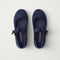PDP | The Kids Tux Bow Mary Jane in ReVelvet™ Deep Navy shown from the top.