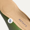 Close up of the Arch Effect Insole on The Daily Flat in Black. 
