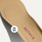 Close up of the Arch Effect Insole on The Daily Loafer in Fig Zig Zag. 