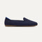 side | The Daily Loafer in Navy shown from the side. 