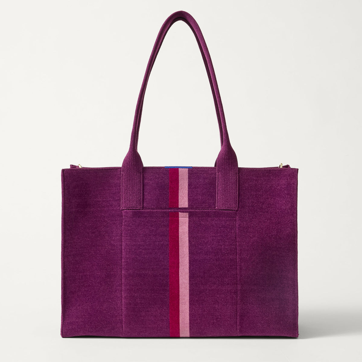 PDP | The Classic Tote in ReVelvet Orchid, shown from the front. 