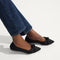 hover | Model wearing The Knot Point II in Black. 
