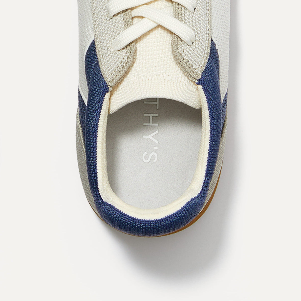 A close up view of the insole of The RS01 Sneaker.