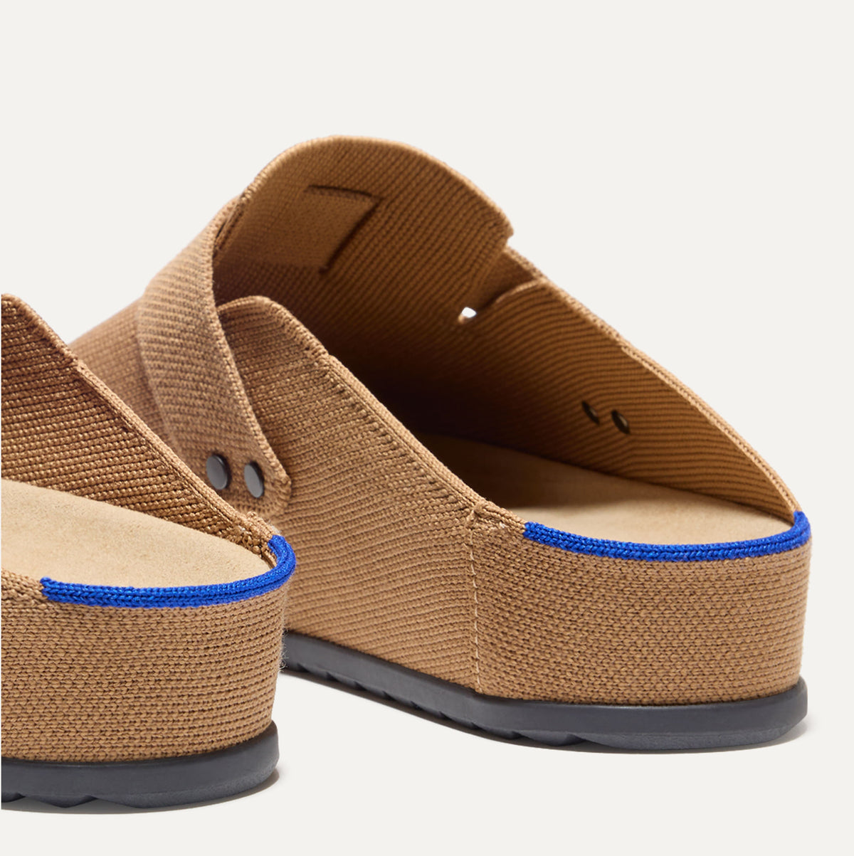 Close up shot of the heel on The Men's Clog.